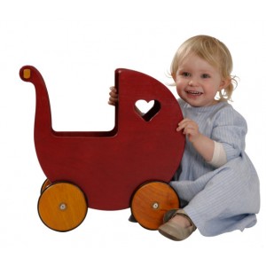 landau moover en bois rouge