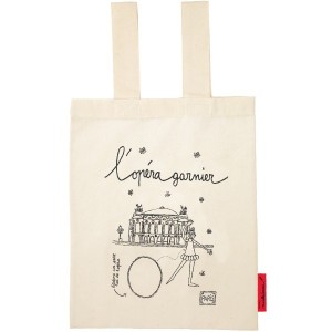 sac en tissus à colorier - l'opéra garnier
