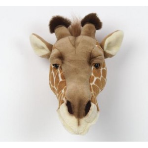 trophée giraphe en peluche