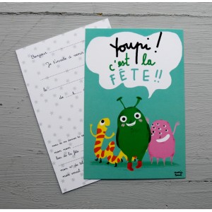 cartes d'invitation - gentils martiens