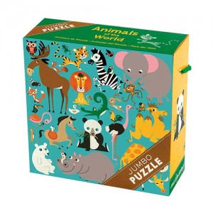 puzzle géant animaux du monde