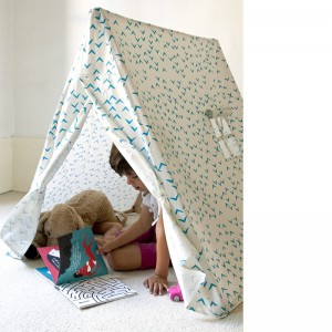Tente en coton bio - bleue