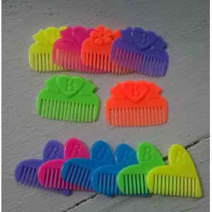 12 mini peignes fluo
