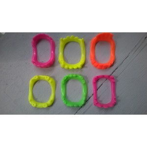 6 dentiers fluo